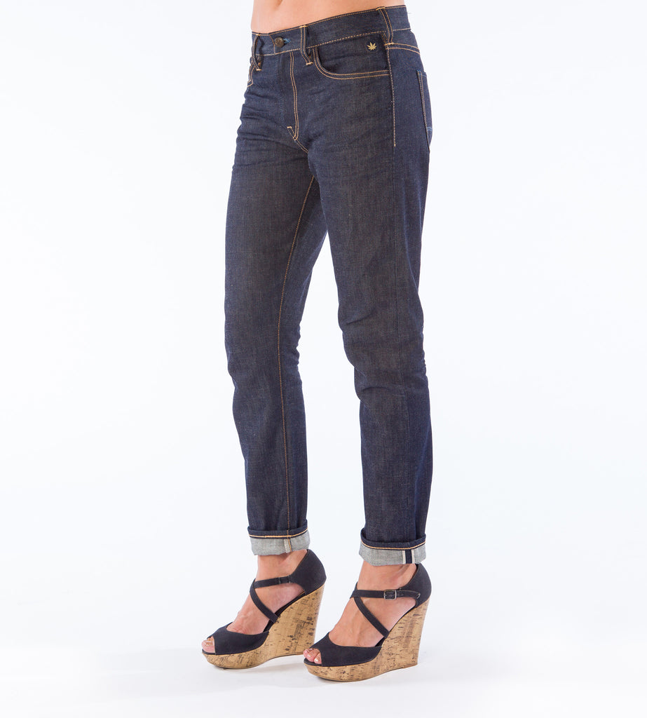Women’s Hemp Selvedge Boyfriend Jeans